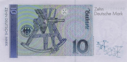 banknote commemorating Gauß' survey